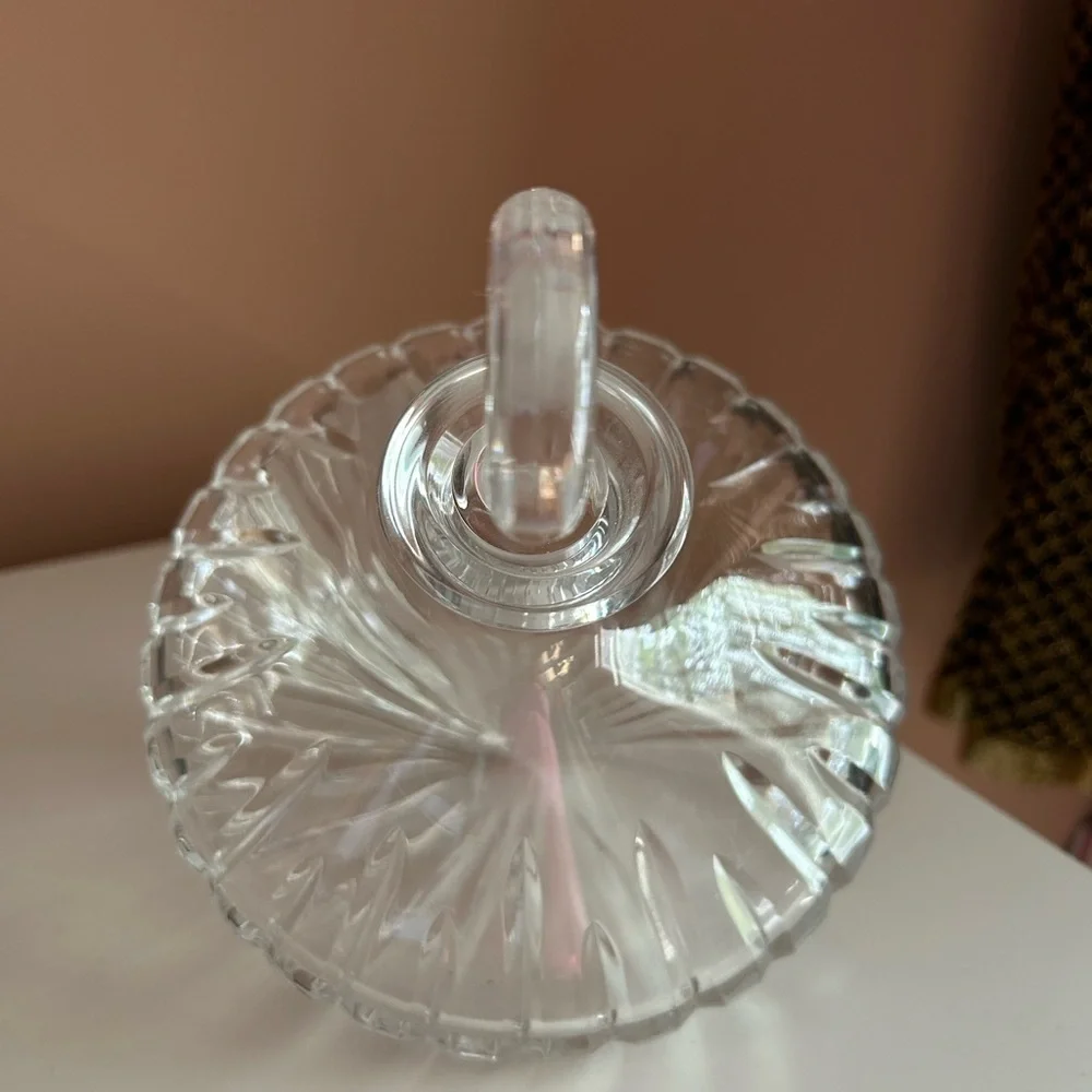 Beautiful Astral Crystal Spin Top Side Tilt Design Wine Decanter